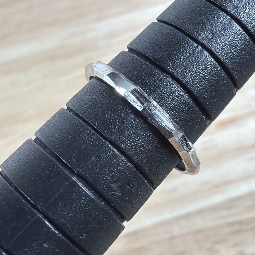 Vintage 925 Sterling Silver Textured Stackable Band Ring Size 4